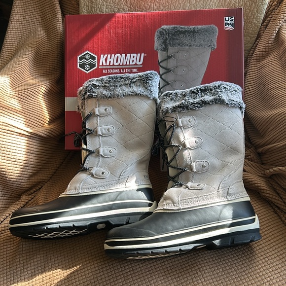 New women’s Khombu Emily tall boot in grey - Picture 5 of 7